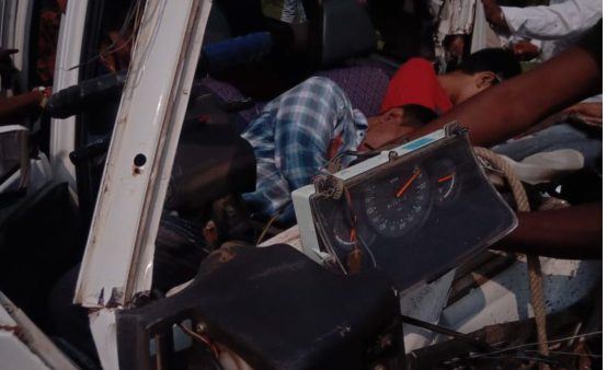 mahasamund me sadak hadsaa