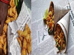 kagaj me khana
