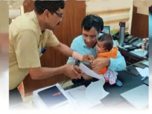 10 month old girl got job in railway