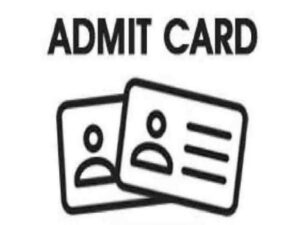 admit card